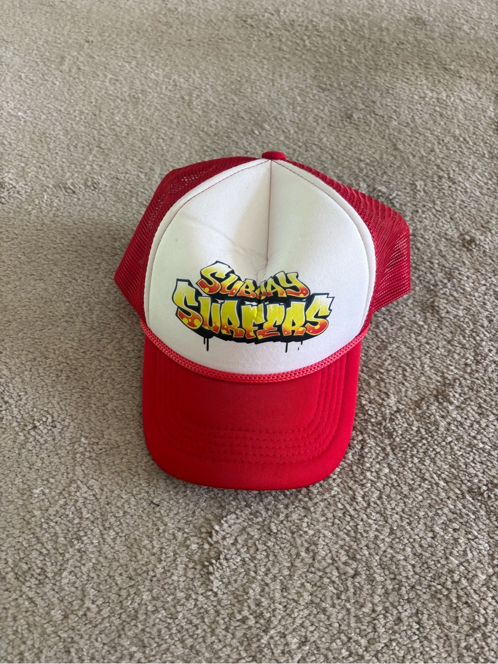 Subway surfer trucker hat